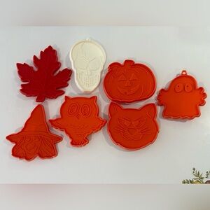 Vintage Halloween and Autumn Cookie Cutters Set